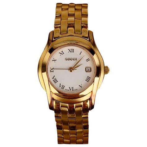 gucci 5400l plated gold watch|gucci watch 5400l for sale .